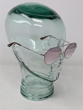 Tom Ford TF599-16Z Sunglasses Silver Frames Pink Lens 55-19-145